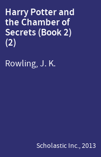 Harry Potter and the Chamber of Secrets (Book 2) (2)