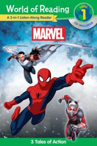 World of Reading: Marvel: Marvel 3-in-1 Listen-Along Reader-World of Reading Level 1 3 Tales of Action with CD!