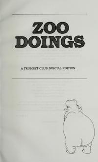 Zoo Doings Animal Poems
