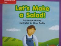 Reading Wonders Leveled Reader Let's Make a Salad!: ELL Unit 5 Week 3 Grade K