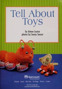 Harcourt Science Reader 2 Tell about Toys Science 2006 Grade K