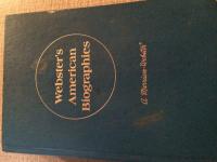 Webster's American Biographies