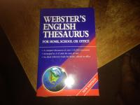 Webster's English Thesaurus For Home, School Or Office
