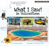What I Saw in Yellowstone A Kid's Guide to the National Park
