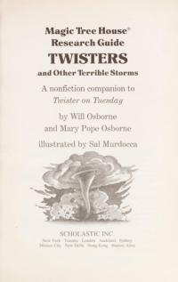 Twisters and Other Terrible Storms A Nonfiction Companion to Twister on Tuesday