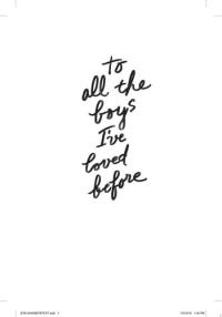 To All the Boys I've Loved Before
