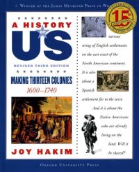 A History of US: Making Thirteen Colonies 1600-1740A History of US Book Two