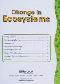 Harcourt Science Ntl/CA On-LV Rdr Chng/Ecosystem(5-6)Sci