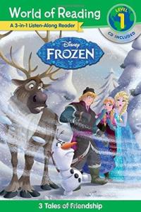 World of Reading: Frozen Frozen 3-in-1 Listen-Along Reader (World of Reading Level 1) 3 Royal Tales with CD!