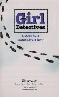 Harcourt School Publishers Trophies On Level Individual Reader Grade 1 Girl Detectives