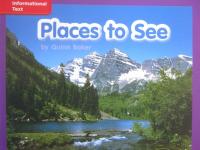 Reading Wonders Leveled Reader Places to See: ELL Unit 8 Week 2 Grade K