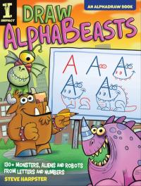 Draw AlphaBeasts 130+ Monsters, Aliens and Robots From Letters and Numbers