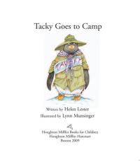 Tacky Goes to Camp
