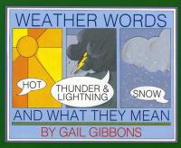 Weather Words and What They Mean