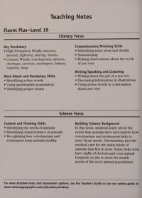Windows on Literacy Fluent Plus (Science: Science Inquiry): Zoo Vet