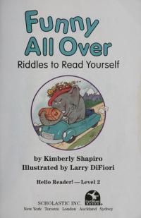 Funny All Over Riddles to Read Yourself