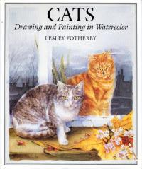 Cats Drawing and Painting in Watercolor