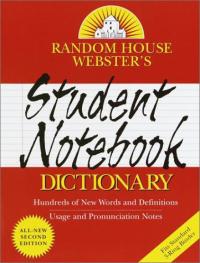 Random House Webster's Student Notebook Dictionary