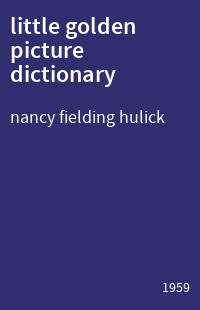 little golden picture dictionary